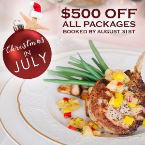 christmas in july holiday party food catering package coupon