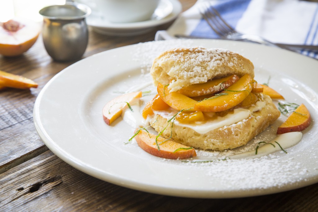 Peach biscuit from Virginia's on King