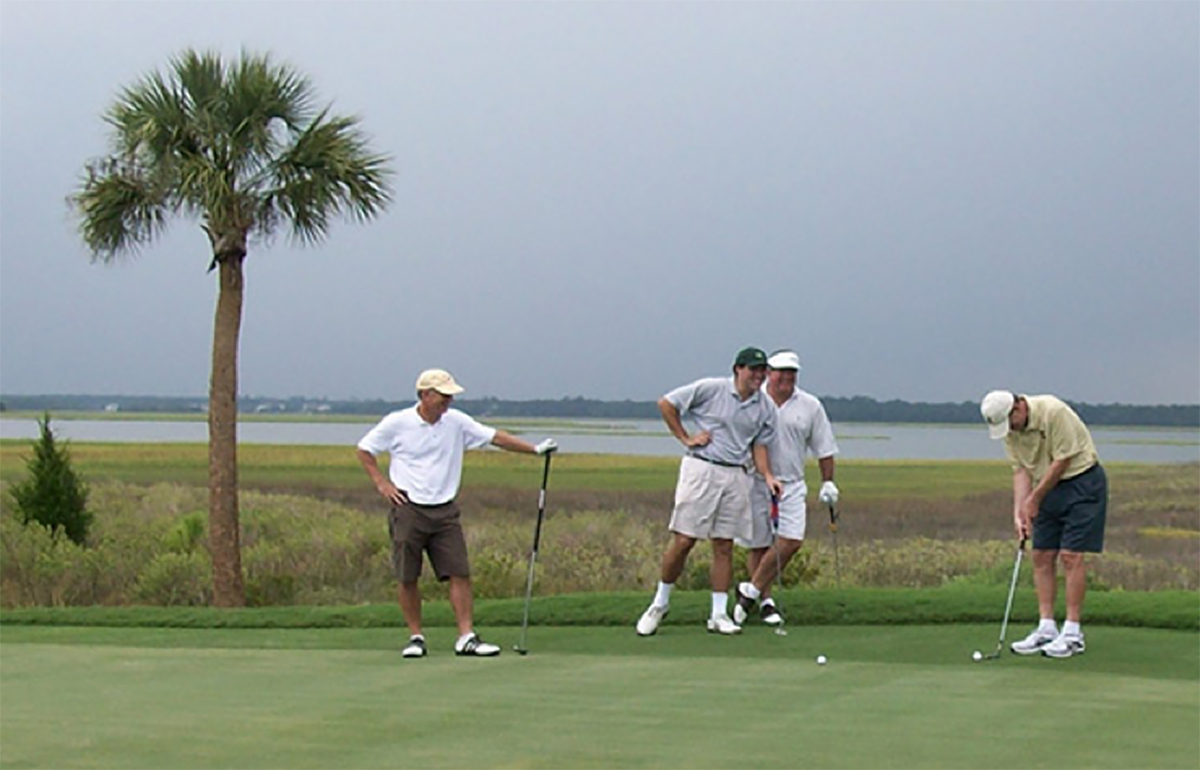 four golfers at the annual john kresse invitational