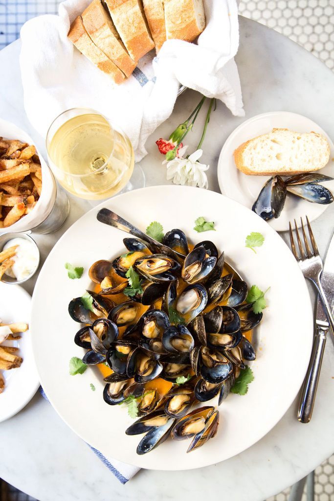 Platter of mussels from Rue de Jean, a Charleston's choice award winner