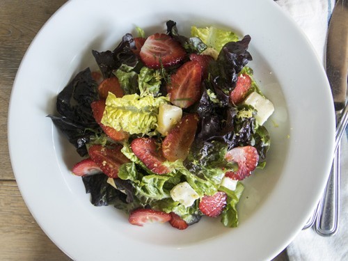Strawberry Salad Dished Bowl